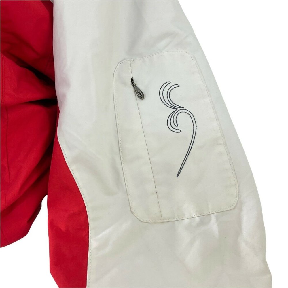 Columbia Sportswear Coat Womens Sz M Red Interchange Hooded Ski Removable Fleece - Picture 11 of 11